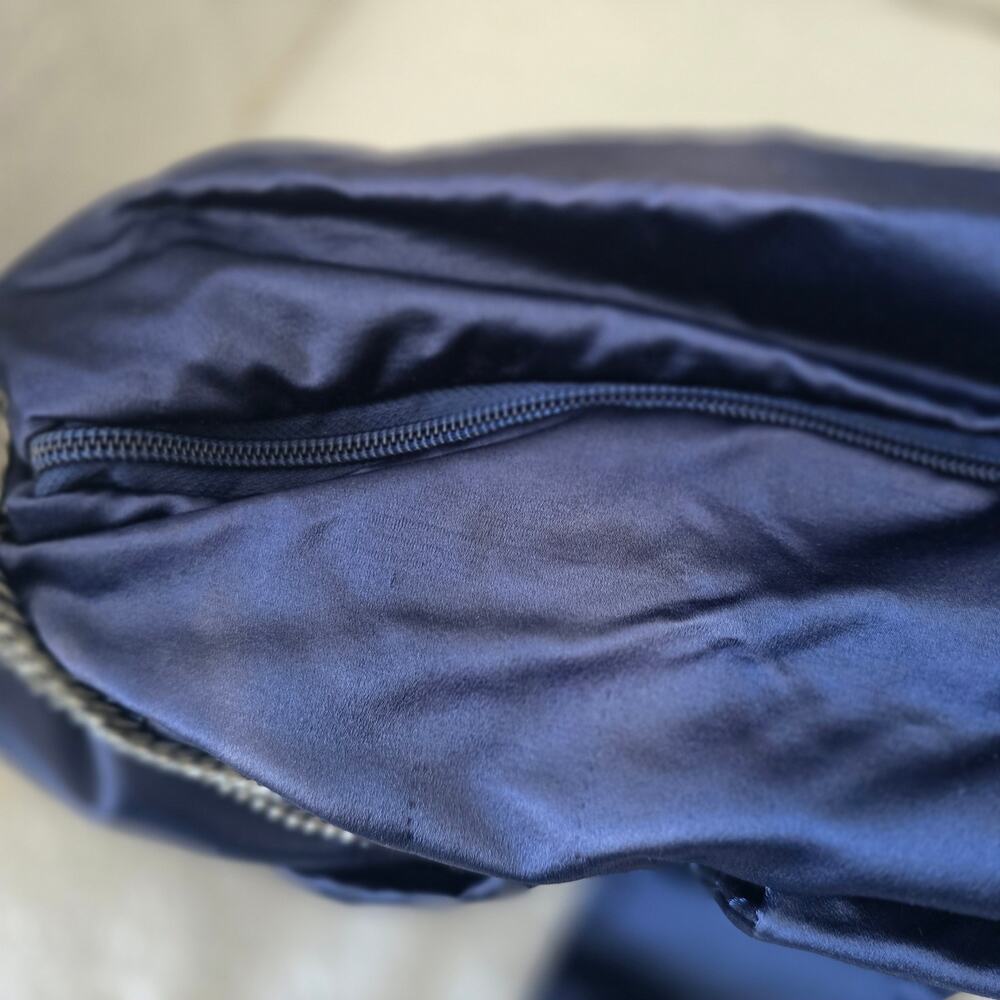 Chanel 2.55 Reissue "Butterfly" Bag in Navy Satin - Picture 8 of 12